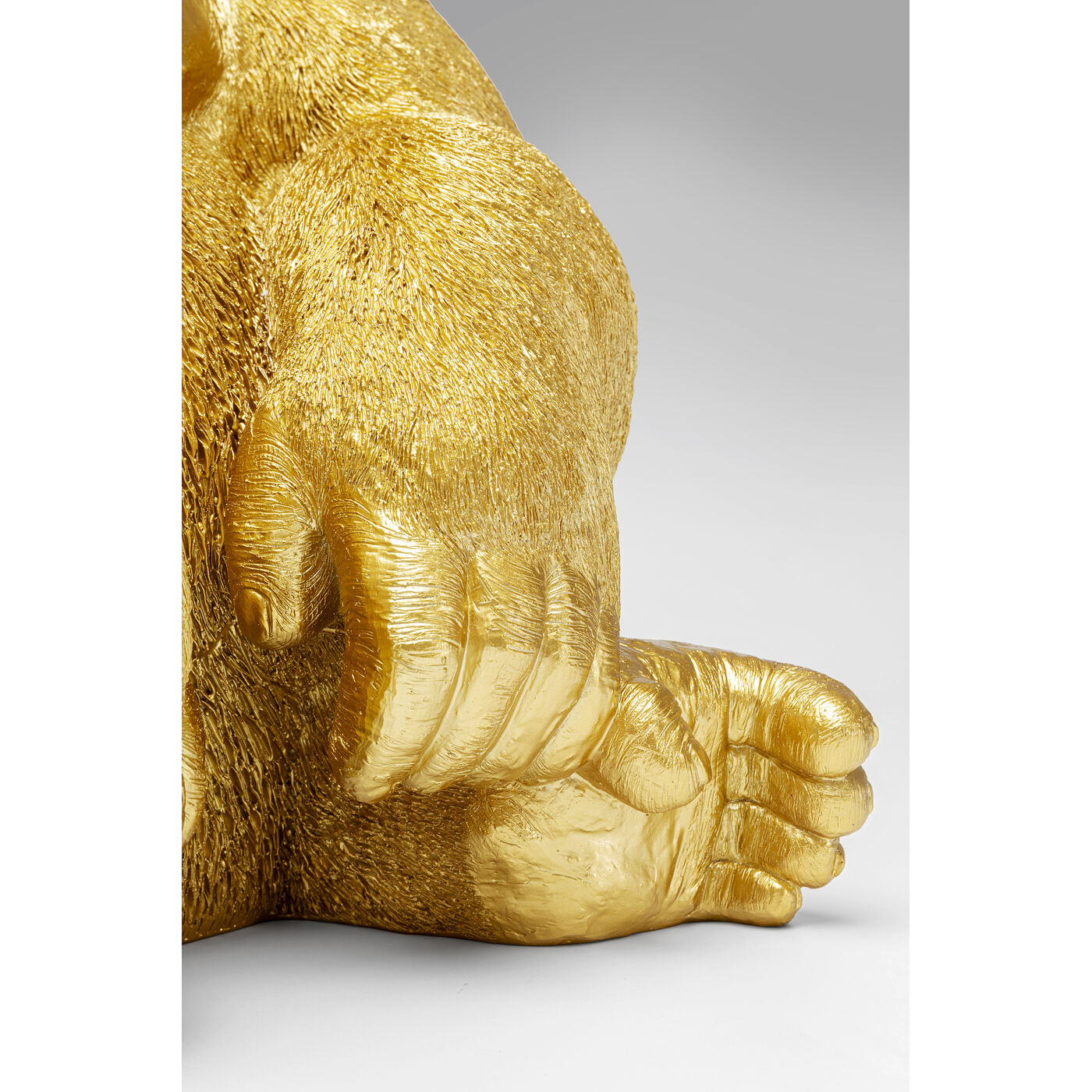 Deco Figurine Monkey Gorilla Side Xl Gold Cm Kare Usa