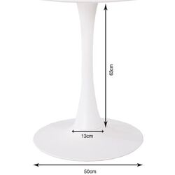 piètement de table Schickeria blanc Ø80cm