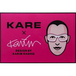 Gerahmtes Bild LED KARE x Karim Rashid 120x80cm