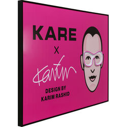 Gerahmtes Bild LED KARE x Karim Rashid 120x80cm