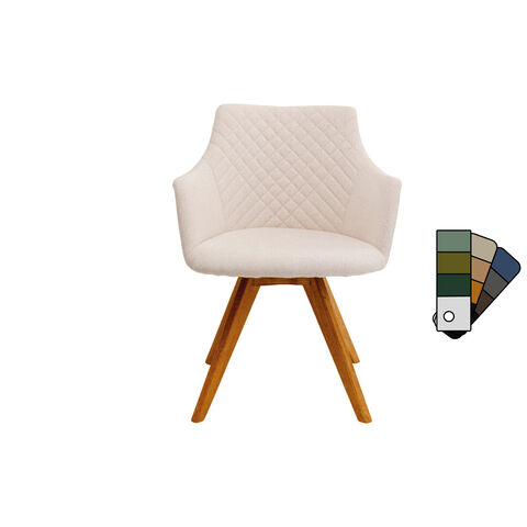 Swivel Chair with Armrest Coco Wood Cat 1 Ind.
