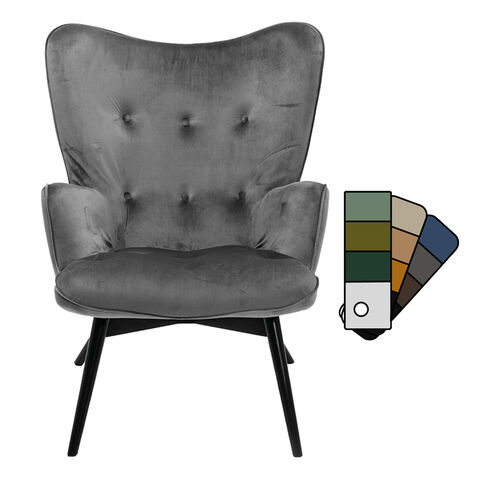 Armchair Black Vicky Cat 1 Individual
