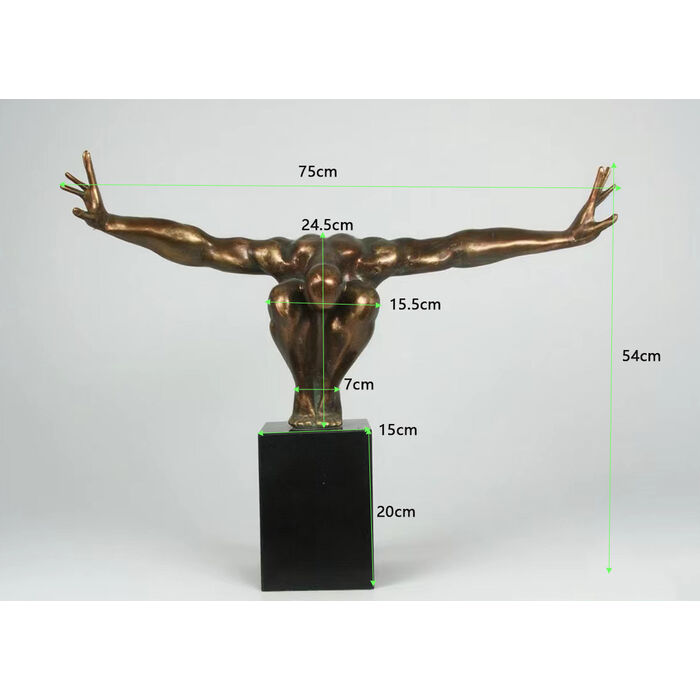 Deko Objekt Athlet Bronze 75cm
