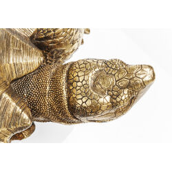 Figura decorativa Turtle oro grande