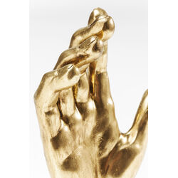 Oggetto decorativo Mano oro 35cm