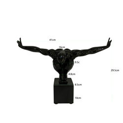 Deko Objekt Athlet Black Small 43cm