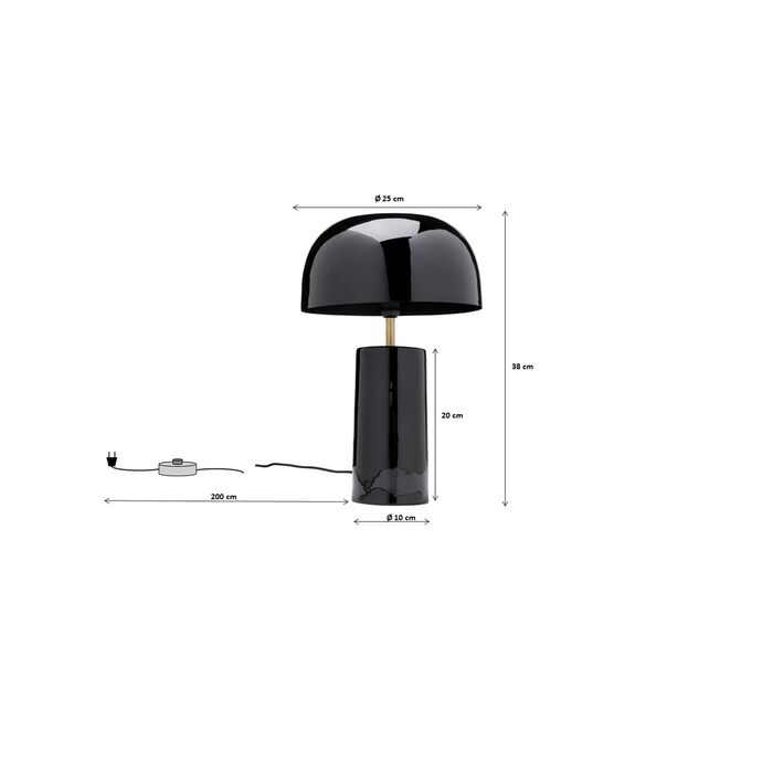 Lampe à poser Loungy noir