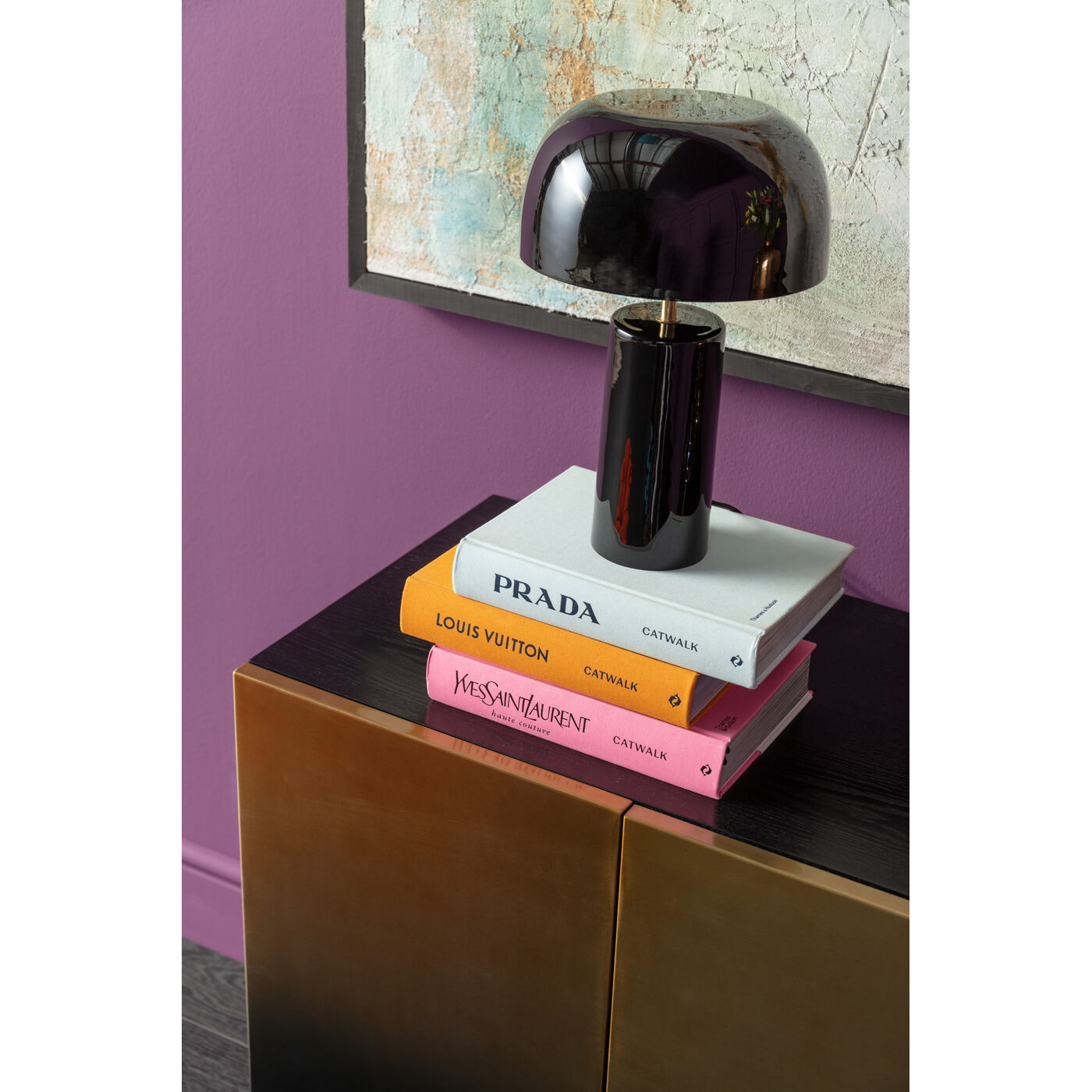 Table Lamp Loungy Black 38cm KARE Croatia