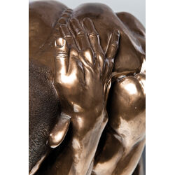 Figura decorativa Nude Man Hug bronzeo 54cm