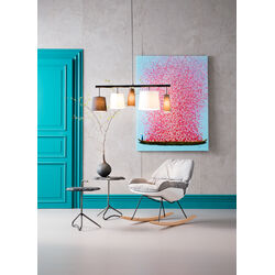 Tableau Touched Flower Boat bleu-fuchsia 120x160cm