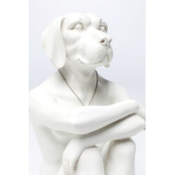 Figura deco Dog Marc blanco