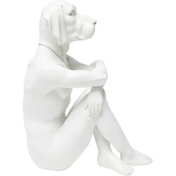 Figura decorativa Gangster Dog bianco