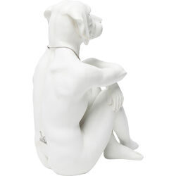 Deko Figur Gangster Dog Creme