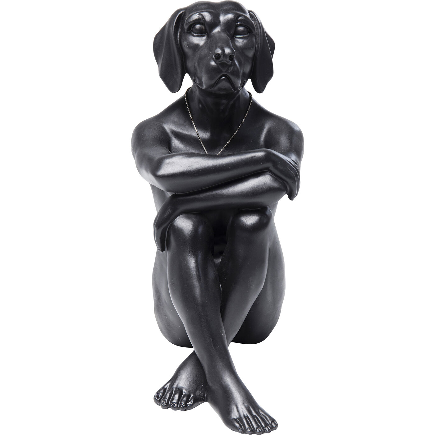 [38090] Figura decorativa Gangster Dog negro