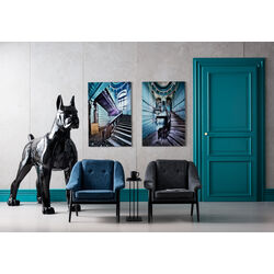 Figura decorativa Toto XL nero 180cm