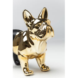 Alcancía Bulldog oro-negro