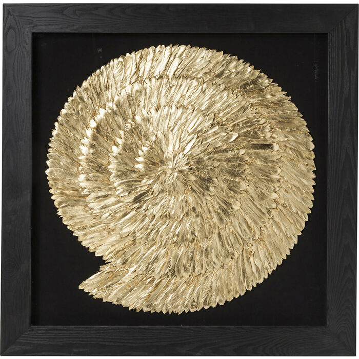 Cadre décoratif Golden Snail 120x120cm