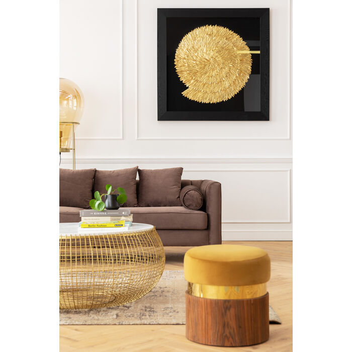 Cadre décoratif Golden Snail 120x120cm