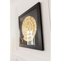 Deco Frame Golden Snail 120x120cm