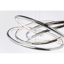 Pendant Lamp Saturn LED Chrome Big