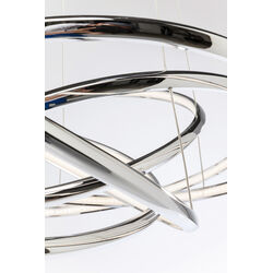 Pendant Lamp Saturn LED Chrome Big