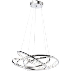 Lampadario Saturn LED cromo grande