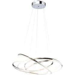 Pendant Lamp Saturn LED Chrome Big