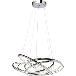 Lampadario Saturn LED cromo grande