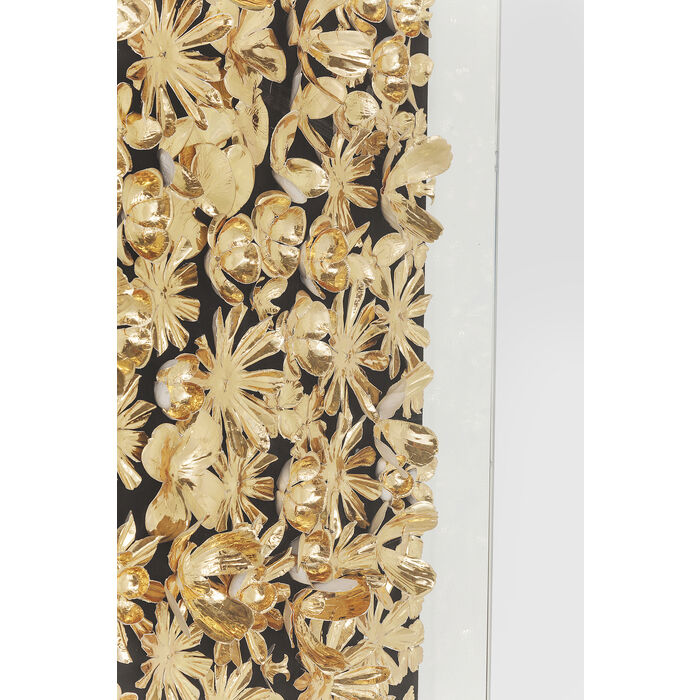 Cuadro Gold Flower 120x120cm