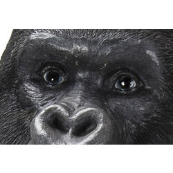 Deko Figur Monkey Gorilla Side XL Schwarz 76cm