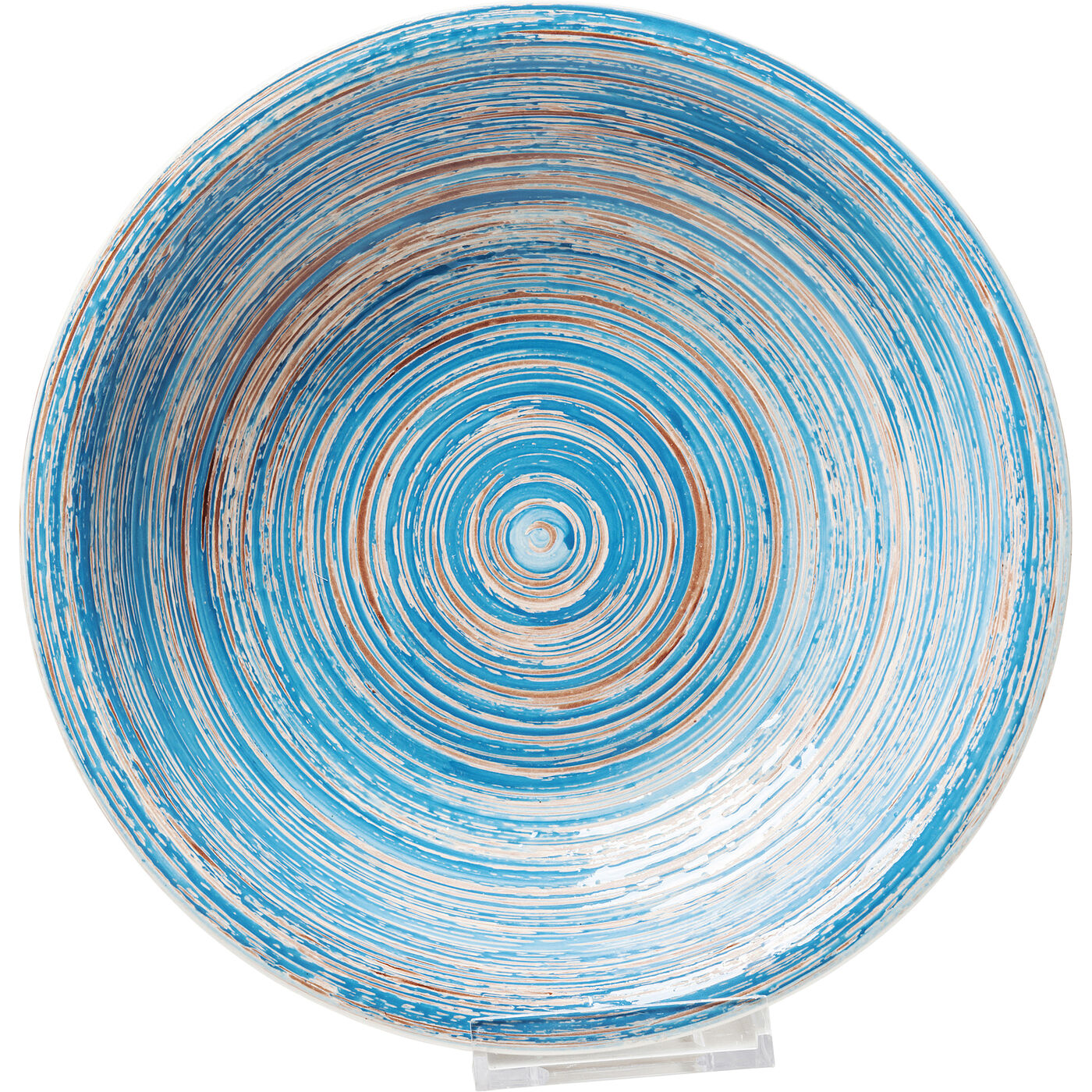 [39594] Plato Tief Swirl azul Ø21cm