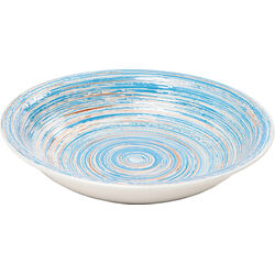 Piatto fondo Swirl blu Ø21cm