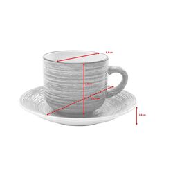 Coffee Cup Swirl Blue (2/part)