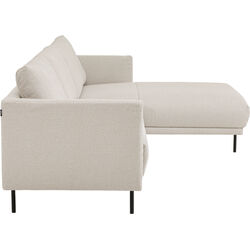 Freistil Ecksofa 133 Elfenbein Rechts