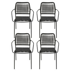 40435 - Stuhl Madagascar Schwarz 4/Set