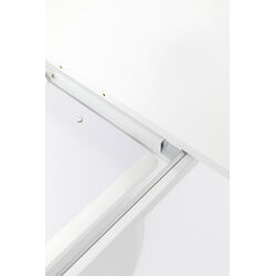 Ausziehtisch Benvenuto Weiß Glossy 200(50)x110cm