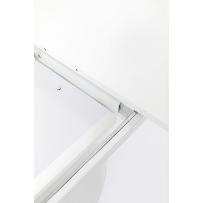 Ausziehtisch Benvenuto Weiß Glossy 200(50)x110cm