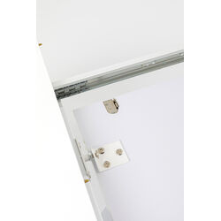 Ausziehtisch Benvenuto Weiß Glossy 200(50)x110cm