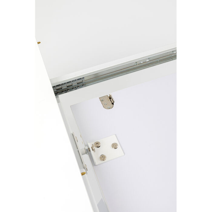 Ausziehtisch Benvenuto Weiß Glossy 200(50)x110cm