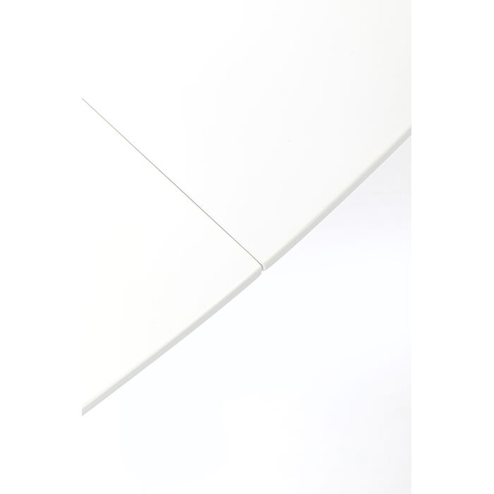 Ausziehtisch Benvenuto Weiß Glossy 200(50)x110cm