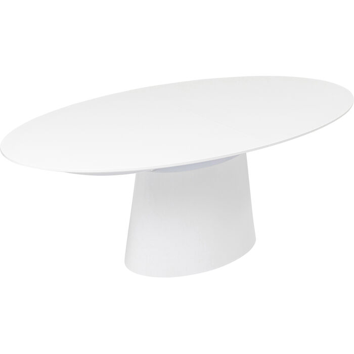 Ausziehtisch Benvenuto Weiß Glossy 200(50)x110cm