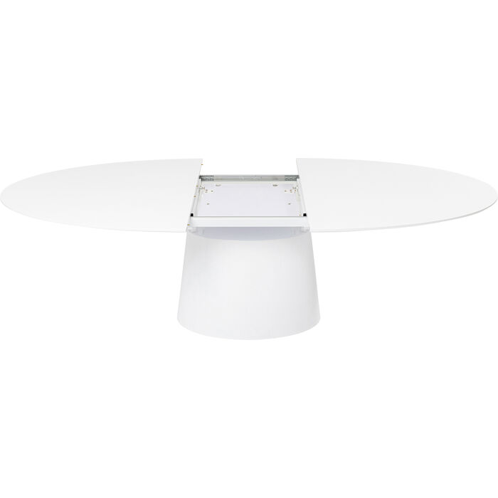 Ausziehtisch Benvenuto Weiß Glossy 200(50)x110cm