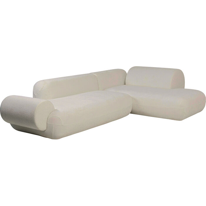 Ecksofa Soft Edge Rechts Creme