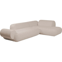 Ecksofa Soft Edge Rechts Creme