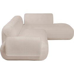 Ecksofa Soft Edge Rechts Creme