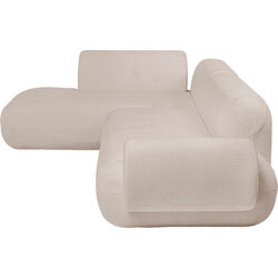 Canapé d'angle Soft Edge gauche crème