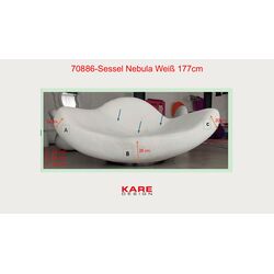 Sessel Nebula Gelb 177cm