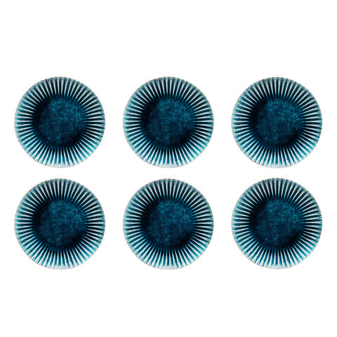 Plate Azur Rim Ø21cm (6/Set)