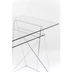 Table Polar chromé 8 mm (verre trempé)