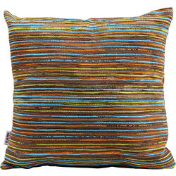 Cushion Colourful Stripes Brown 40x40cm